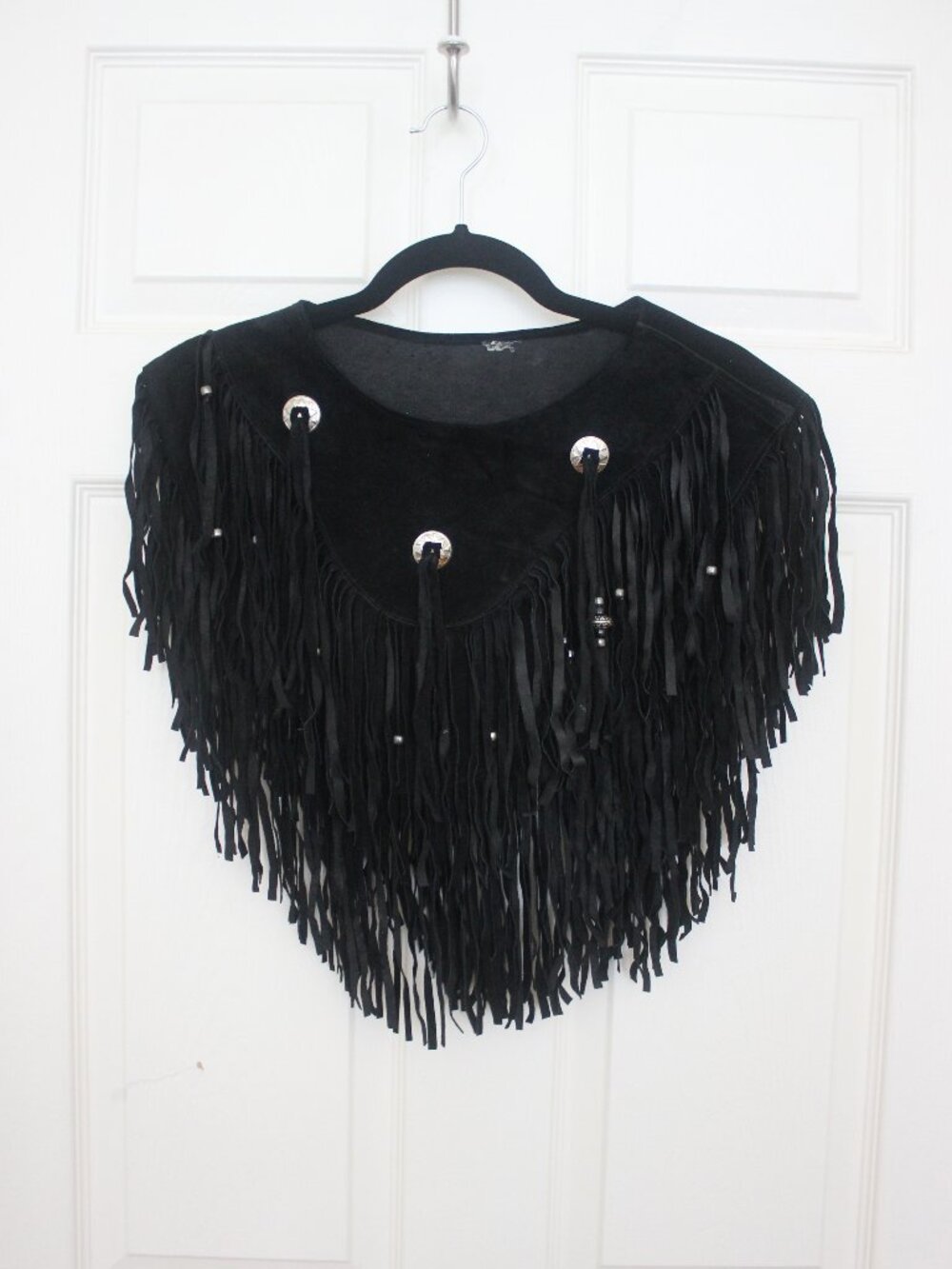 Amazing One-of-a-Kind Suede Fringe Western Poncho Dickey Vintage